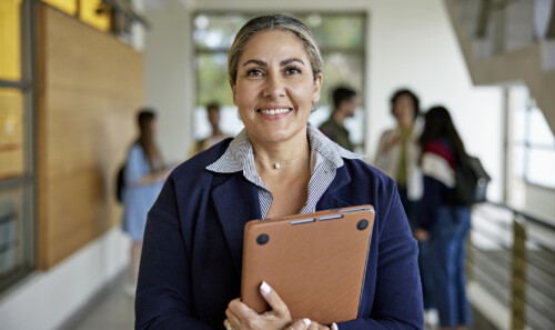 Portrait of cheerful nontraditional student